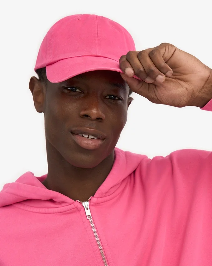 Gorra de algodón orgánico - Rosa chicle