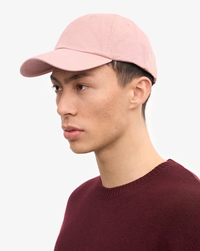Gorra de algodón orgánico - Rosa deslavado