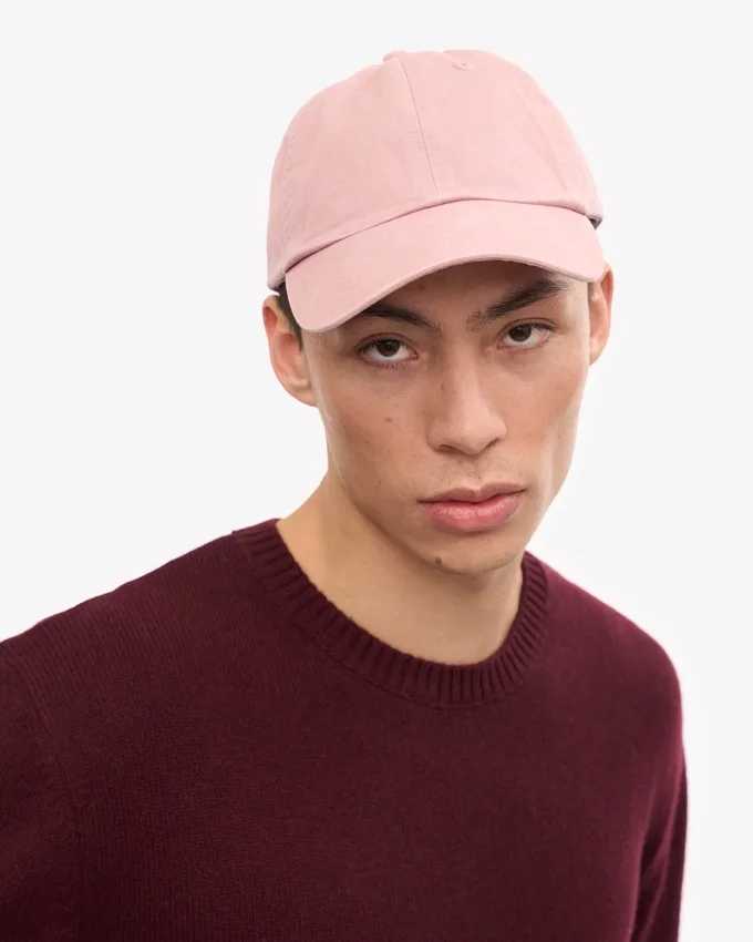 Gorra de algodón orgánico - Rosa deslavado