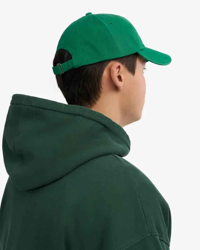 Gorra de algodón orgánico - Verde Kelly