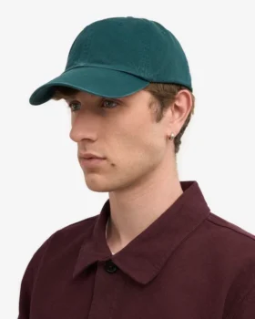 Gorra de algodón orgánico – Verde océano
