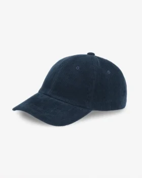 Gorra de pana orgánica - Azul marino