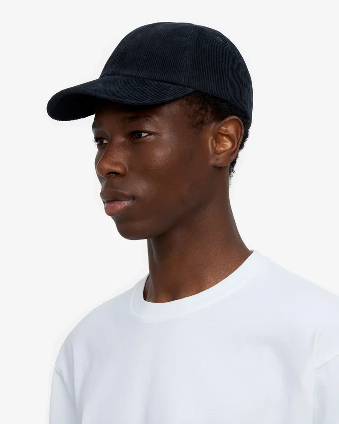 Gorra de pana orgánica - Azul marino