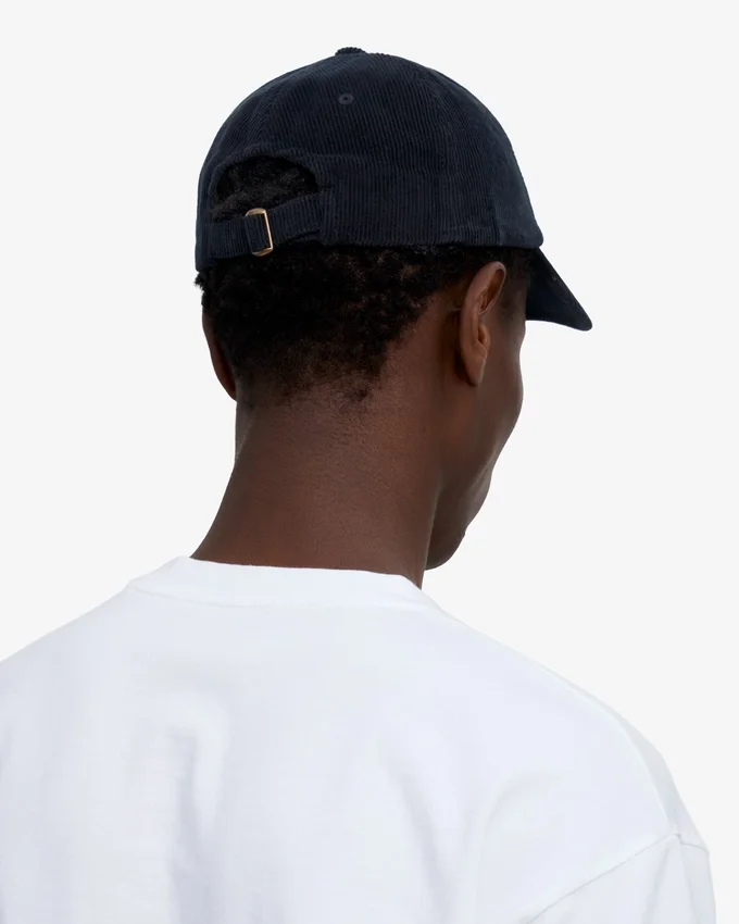 Gorra de pana orgánica - Azul marino