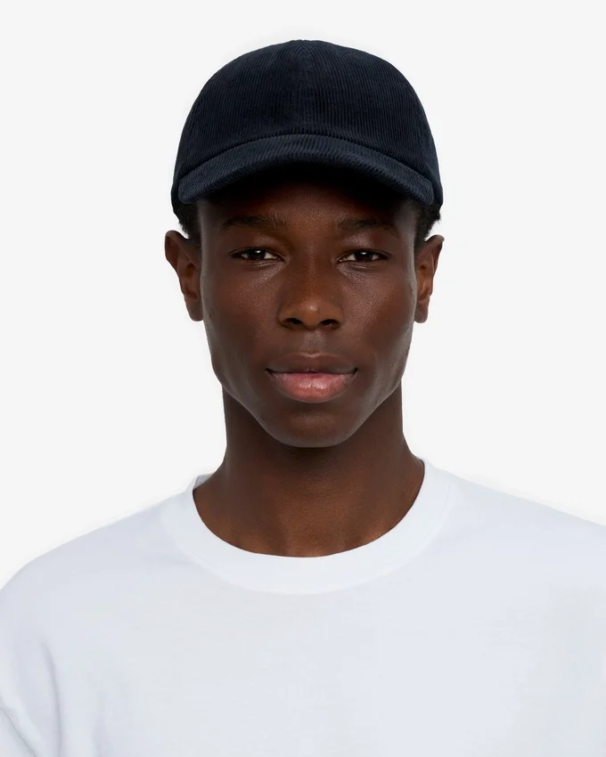 Gorra de pana orgánica - Azul marino