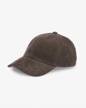 Gorra de pana orgánica - Marrón café