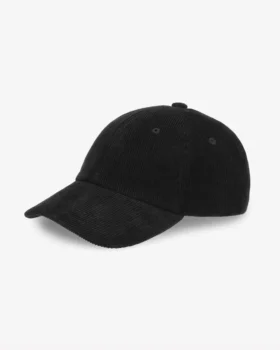 Gorra de pana orgánica - Negro intenso