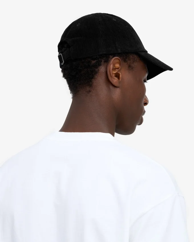 Gorra de pana orgánica - Negro intenso
