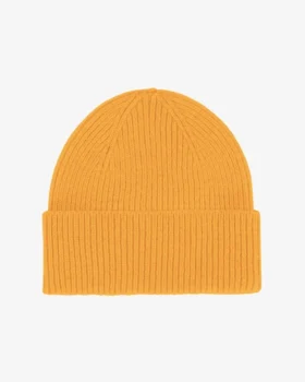 Gorro de lana merino - Amarillo quemado