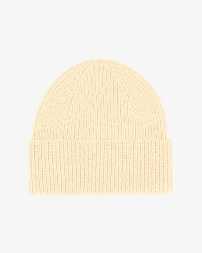 Gorro de lana merino - Amarillo suave