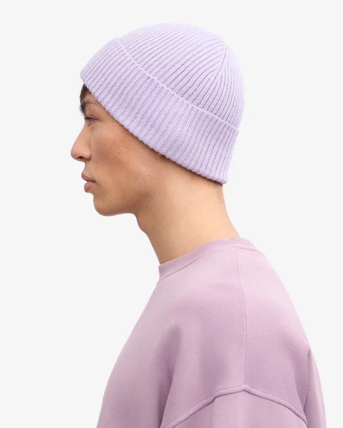Gorro de lana merino - Azul acero