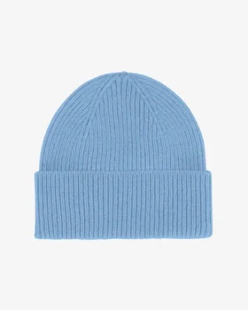 Gorro de lana merino - Azul mar