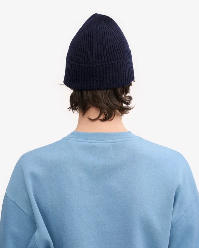 Gorro de lana merino - Azul marino