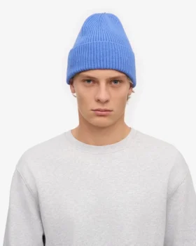 Gorro de lana merino – Azul Pacífico