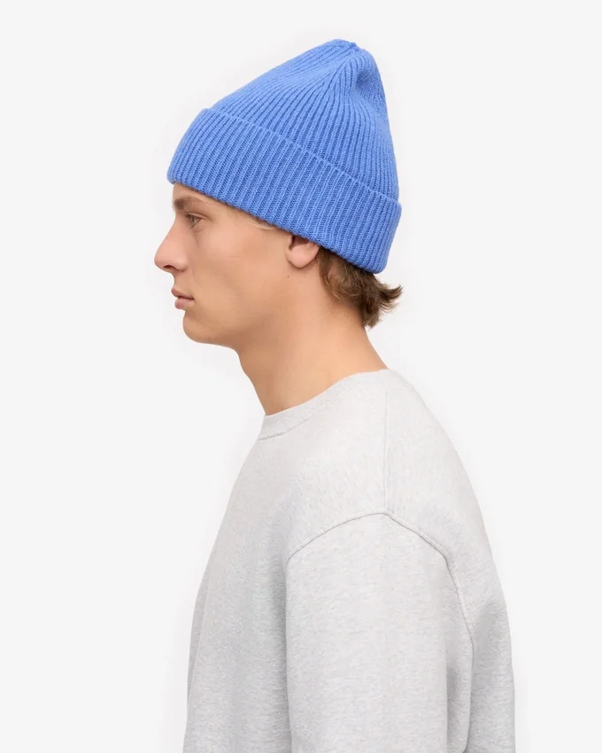 Gorro de lana merino - Azul Pacífico