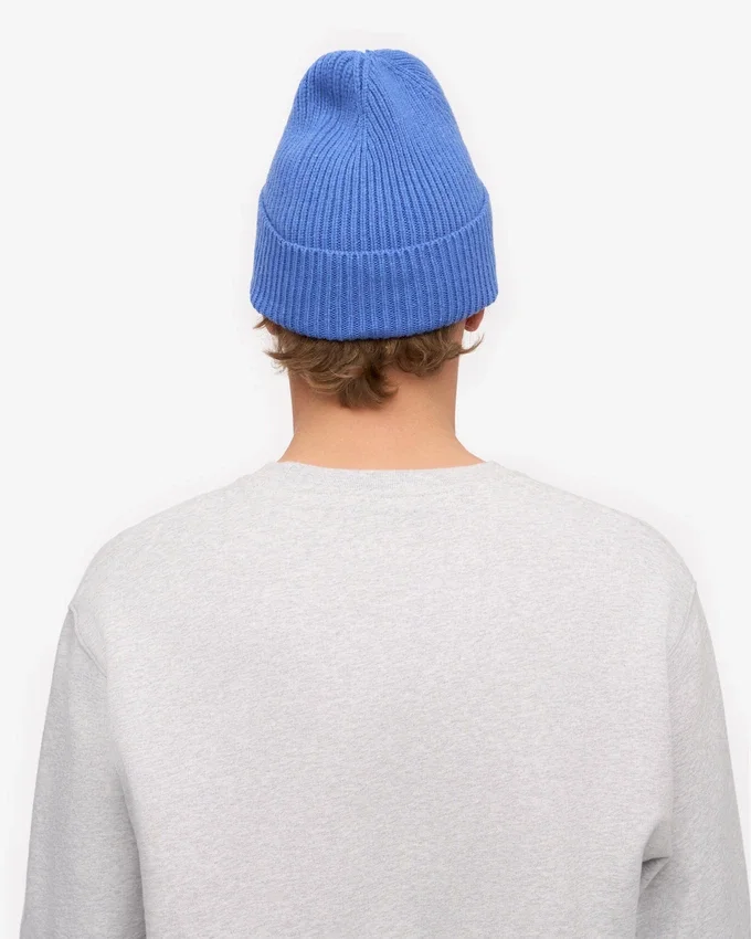 Gorro de lana merino - Azul Pacífico