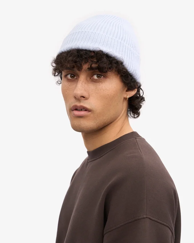 Gorro de lana merino - Azul polar