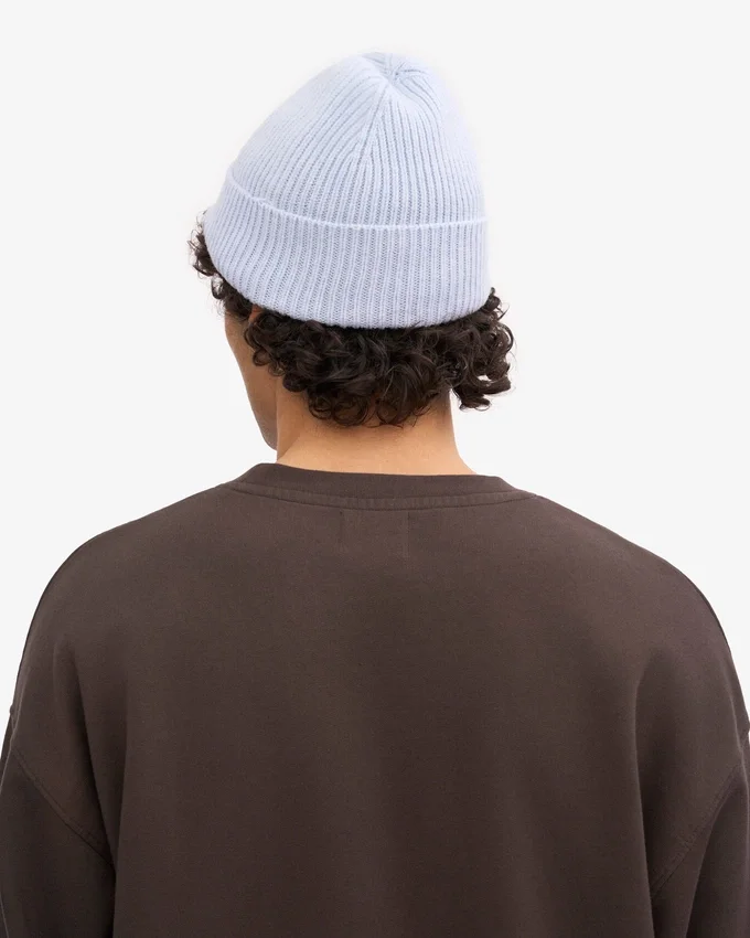 Gorro de lana merino - Azul polar