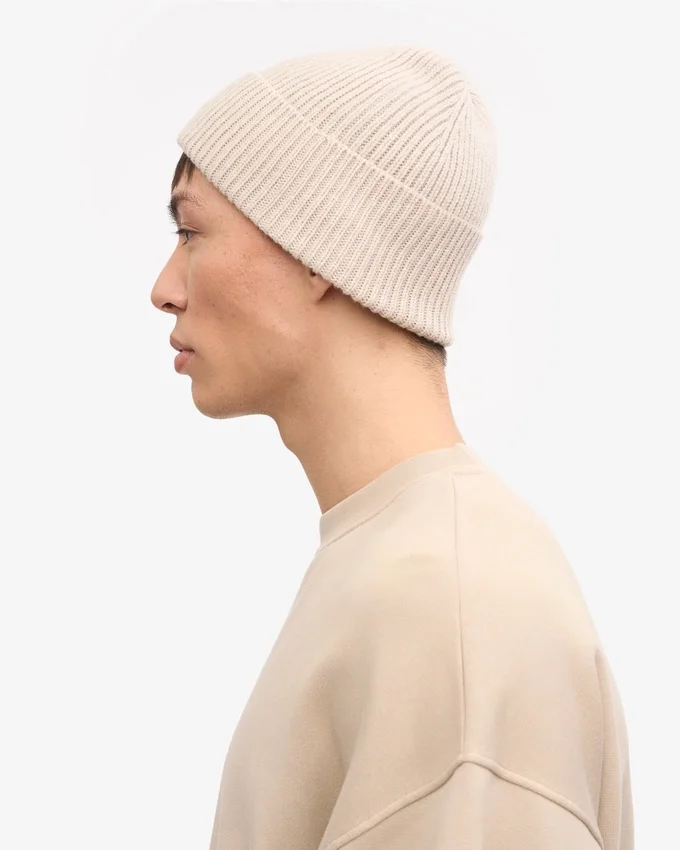 Gorro de lana merino - Blanco marfil