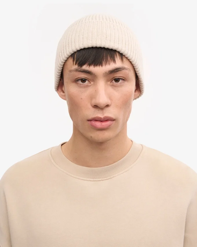 Gorro de lana merino - Blanco marfil