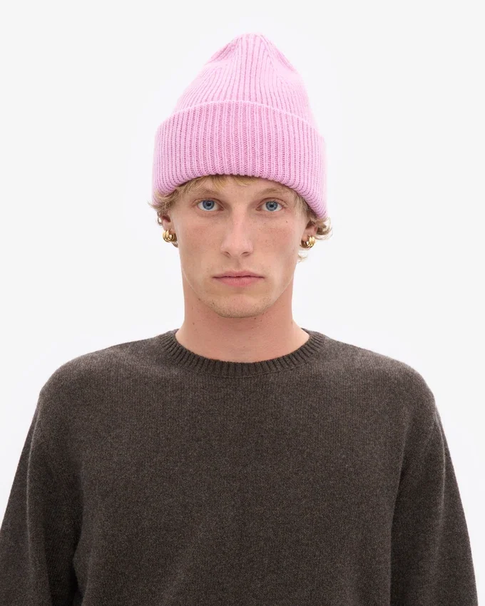 Gorro de lana merino - Flor de cerezo