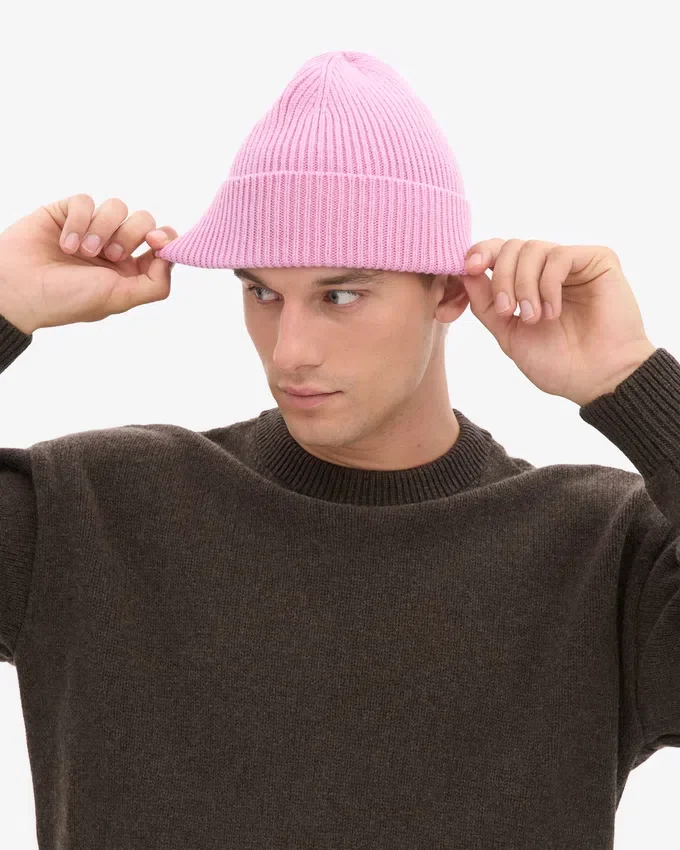 Gorro de lana merino - Flor de cerezo