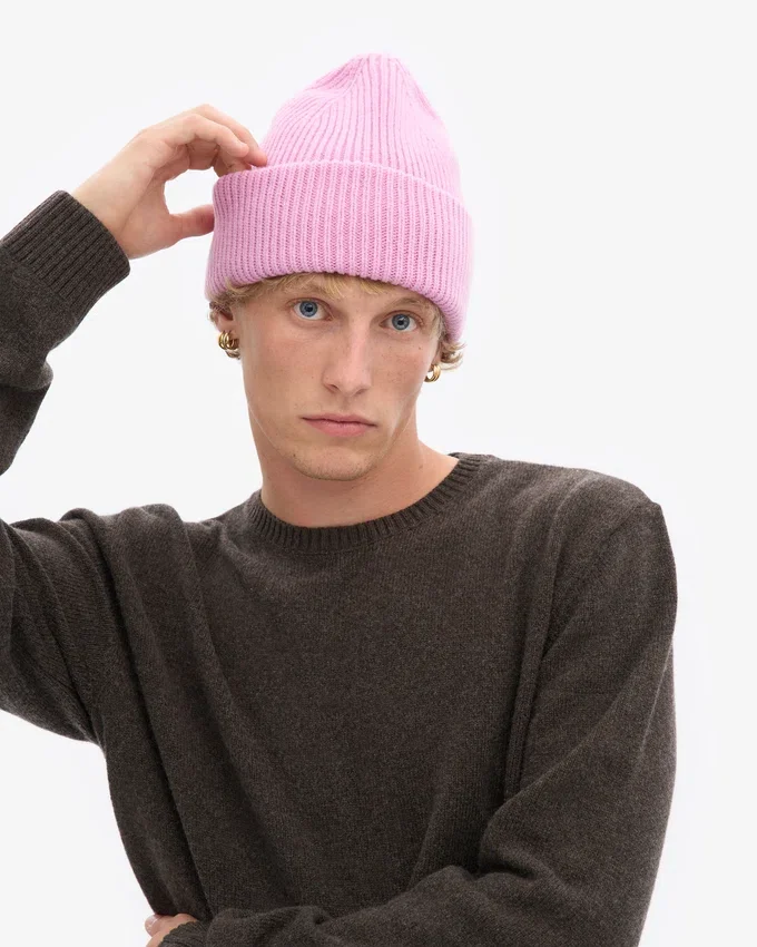 Gorro de lana merino - Flor de cerezo