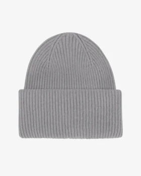 Gorro de lana merino - Gris jaspeado