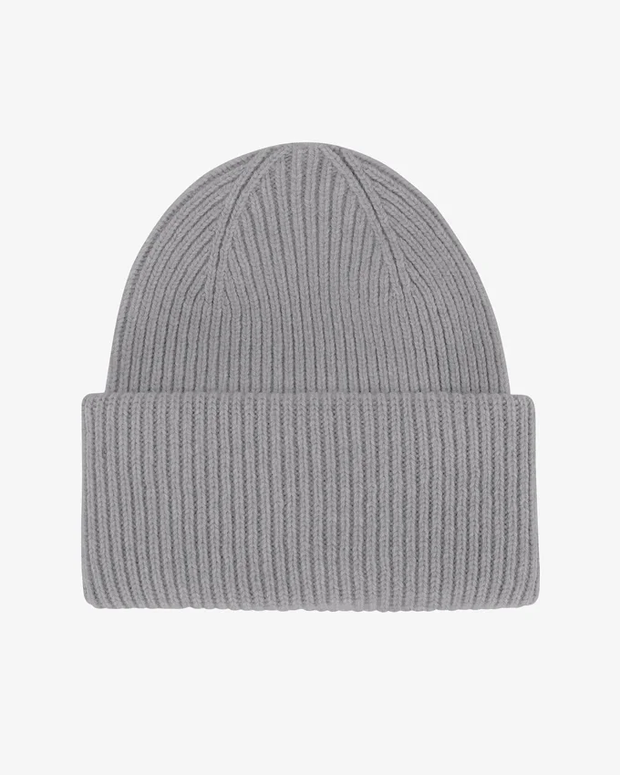 Gorro de lana merino - Gris jaspeado