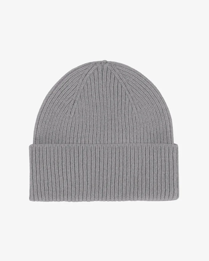 Gorro de lana merino - Gris jaspeado