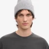 Gorro de lana merino - Gris jaspeado