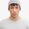 Gorro de lana merino - Gris jaspeado
