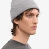 Gorro de lana merino - Gris jaspeado