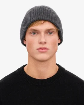 Gorro de lana merino – Gris lava