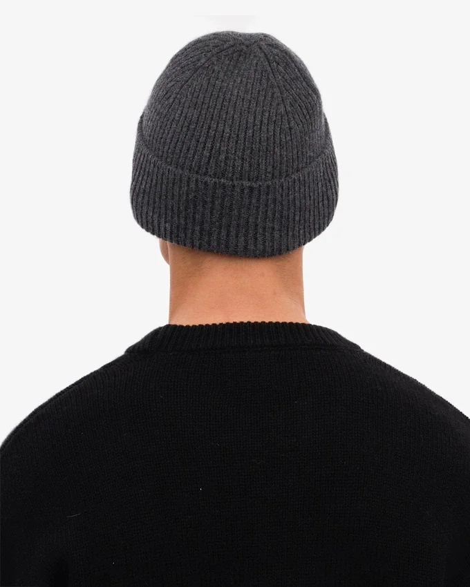 Gorro de lana merino - Gris lava