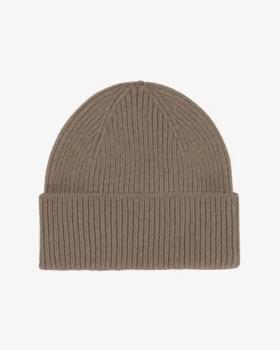Gorro de lana merino - Gris topo cálido