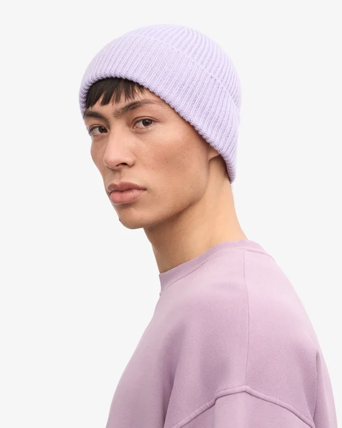 Gorro de lana merino - Lavanda suave