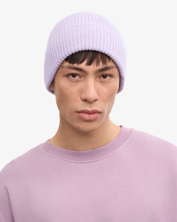 Gorro de lana merino - Lavanda suave