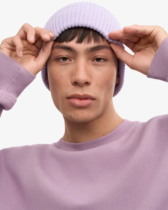 Gorro de lana merino - Lavanda suave