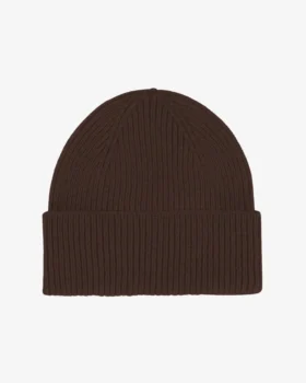 Gorro de lana merino - Marrón café