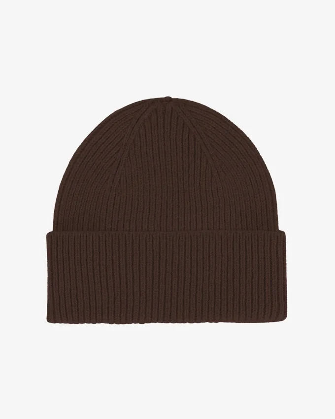 Gorro de lana merino - Marrón café