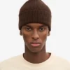 Gorro de lana merino - Marrón café