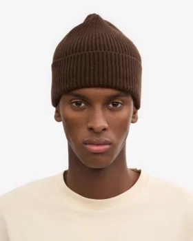 Gorro de lana merino – Marrón café