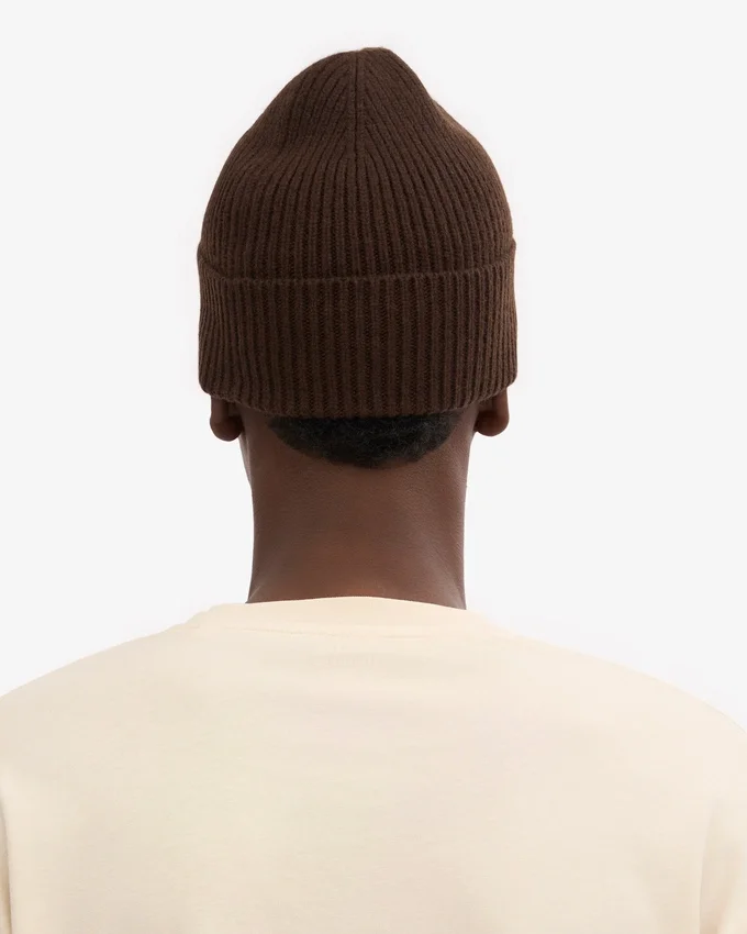 Gorro de lana merino - Marrón café