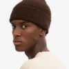 Gorro de lana merino - Marrón café