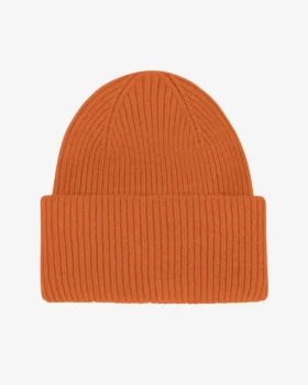 Gorro de lana merino - Naranja quemado