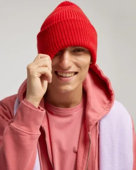 Gorro de lana merino – Naranja quemado
