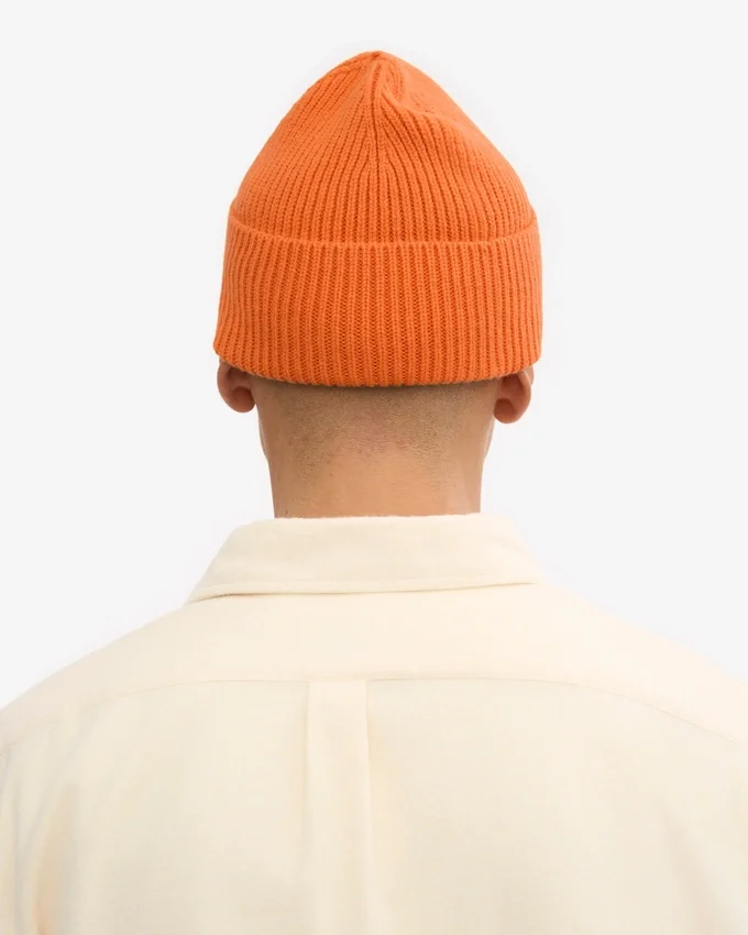 Gorro de lana merino - Naranja quemado