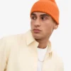 Gorro de lana merino - Naranja quemado