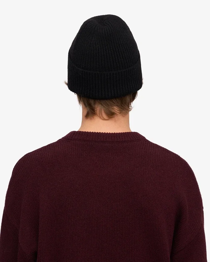 Gorro de lana merino - Negro intenso